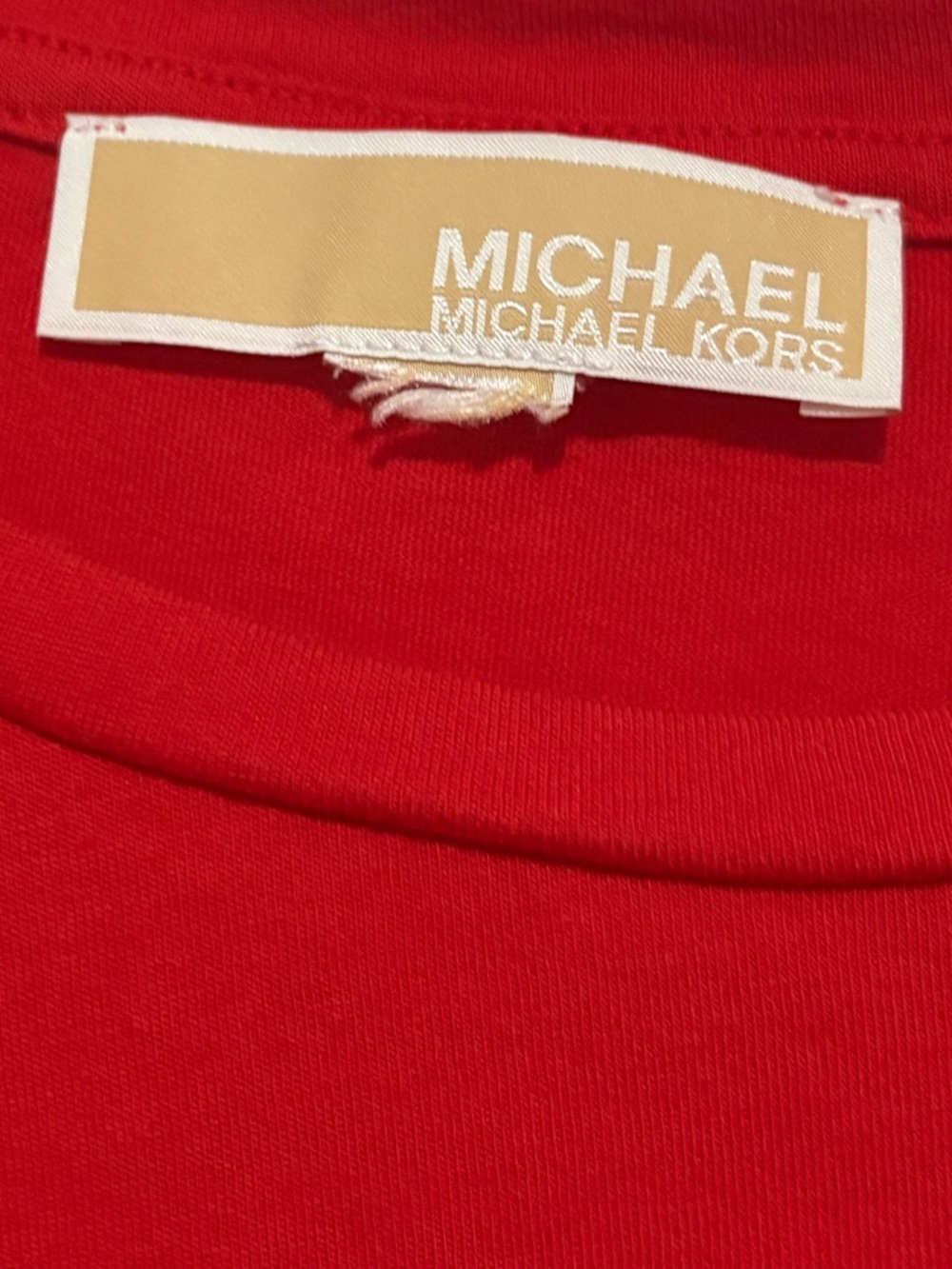Red Tee with Embellished KORS Logo - Picture 4 of 4